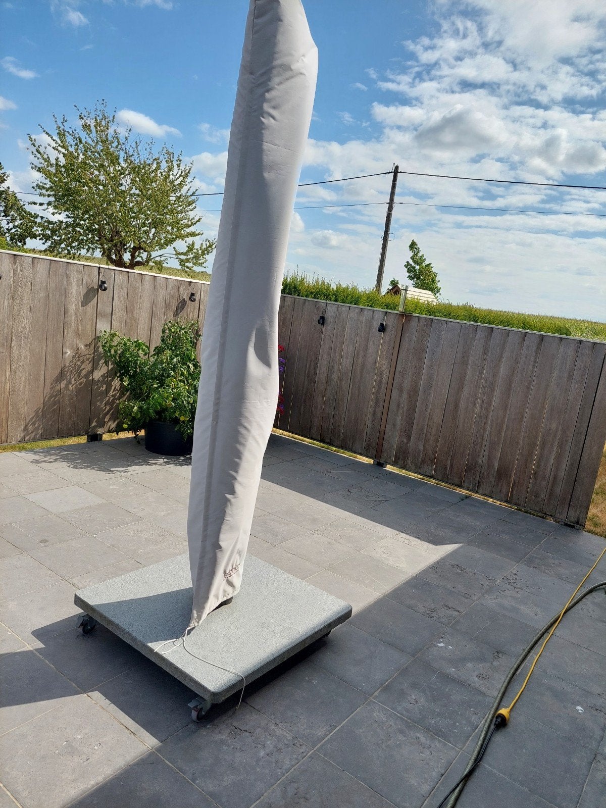 Parasol, Ophalen