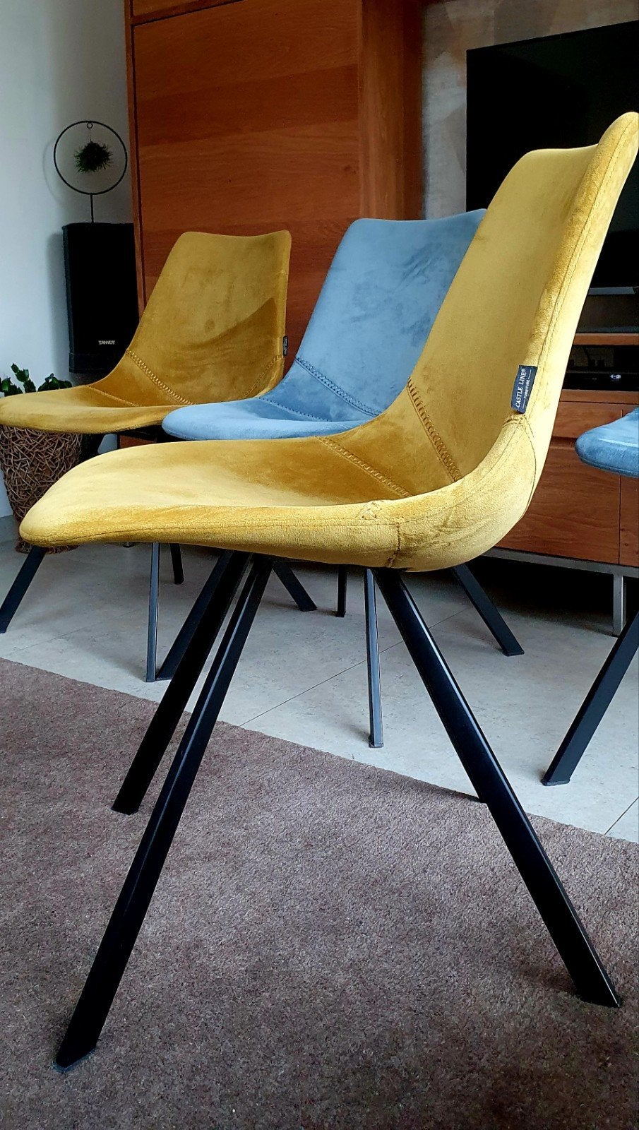 Castle Line stoelen, Huis en Inrichting, Ophalen, Gebruikt, Metaal, Vier