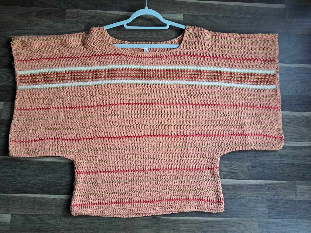 Stephanie Vaille, gehaakte trui, M/L, katoen, Kleding | Dames, Maat 38/40 (M), Ophalen of Verzenden, Zo goed als nieuw, Roze