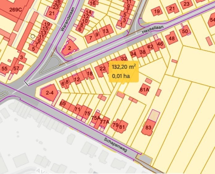 Terrain 130 m² à vendre à Vilvorde (frontière de Laeken), Vilvoorde, Ventes sans courtier, Jusqu'à 200 m²