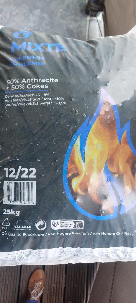 Kolen antraciet 12/22, Huis en Inrichting, Kachels, Ophalen