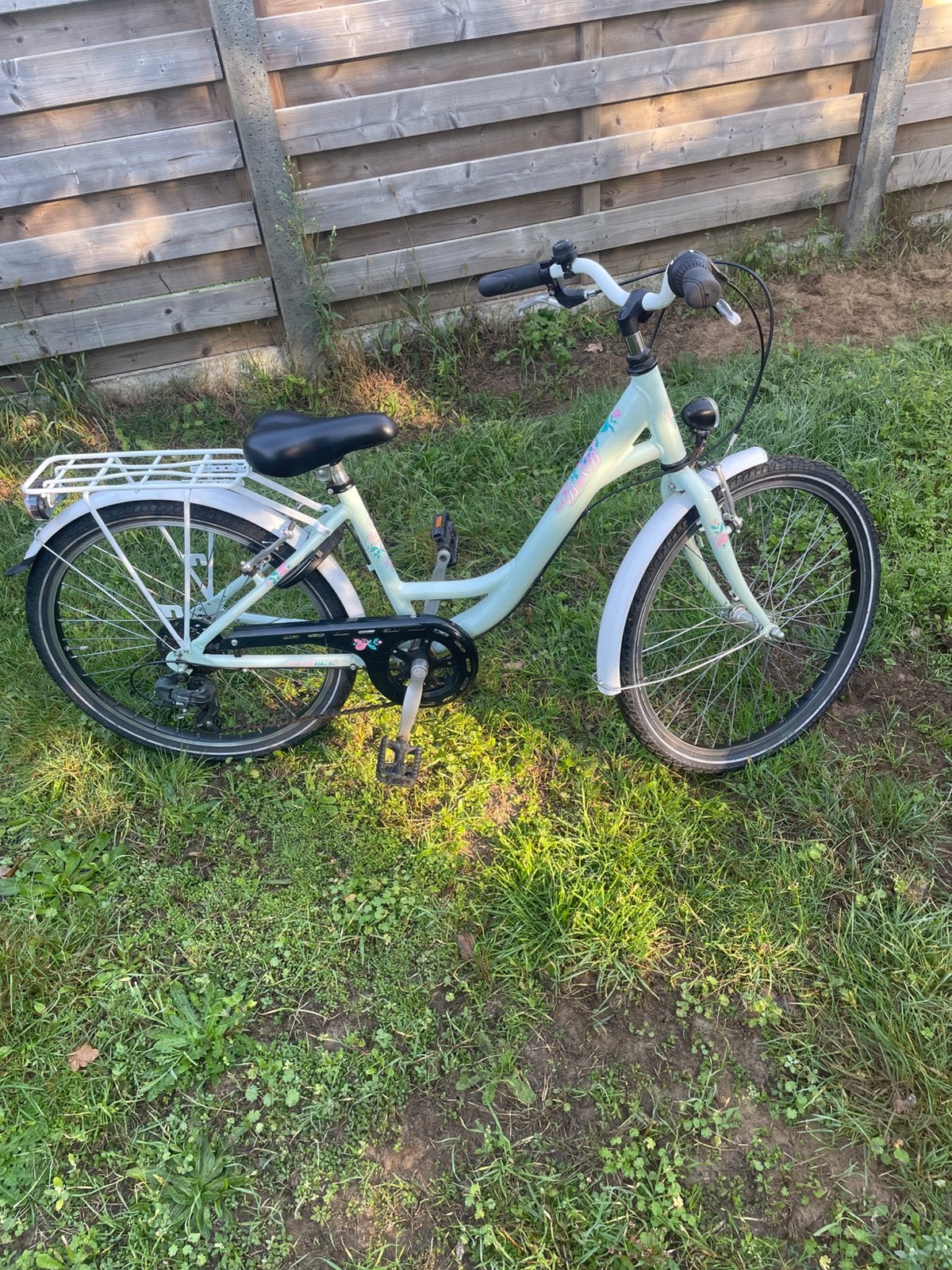 Meisjesfiets 24 inch BnB Bike Mint groen, Ophalen, 24 inch, Velgrem, Versnellingen