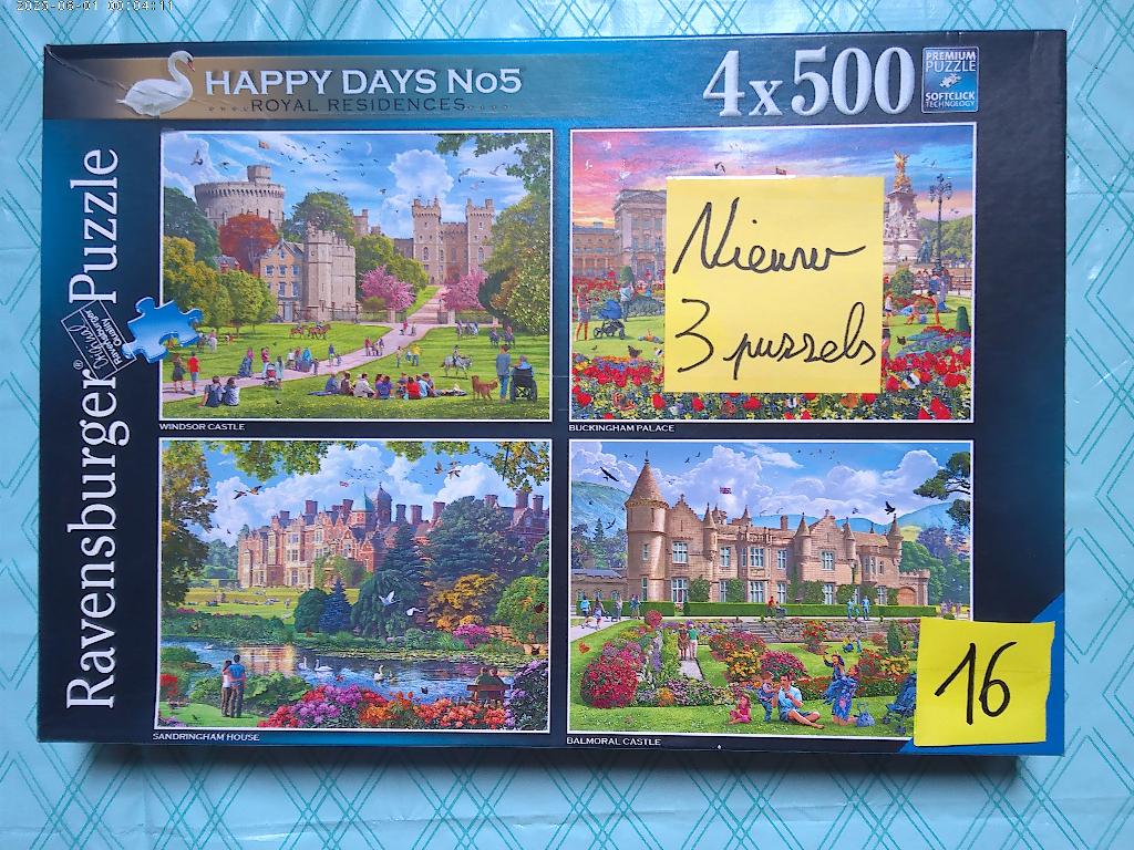 puzzel doos 3x1000 ravensbuger==zie verdere info==, Enlèvement ou Envoi, Utilisé