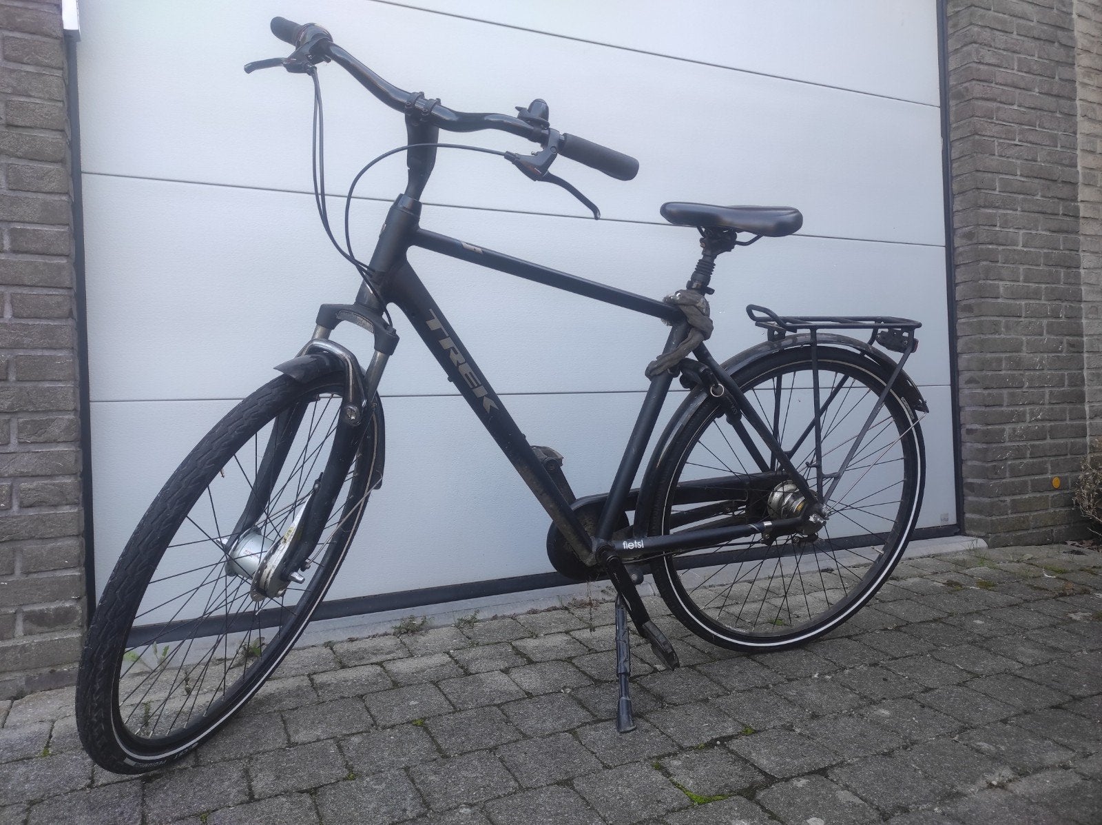 Herenfiets Trek l300, 7 versnellingen. Maat 55, Ophalen, Versnellingen
