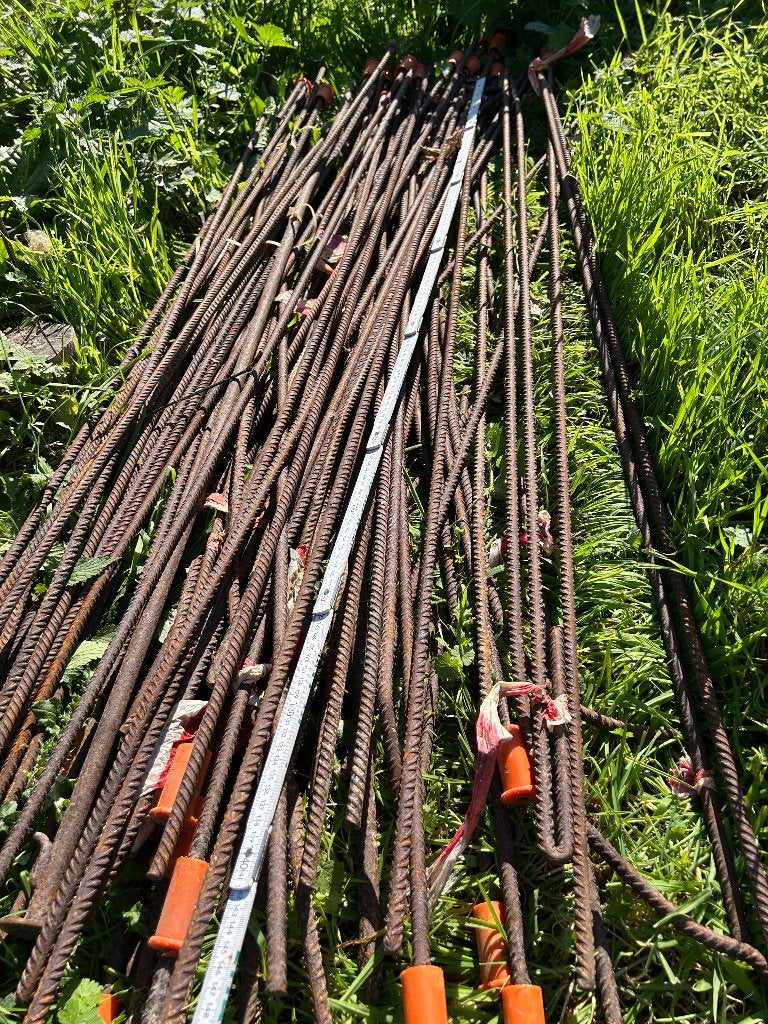 90 Barres à béton de 10 mm sur 150 cm, Bricolage & Construction, Enlèvement, Neuf, Fer