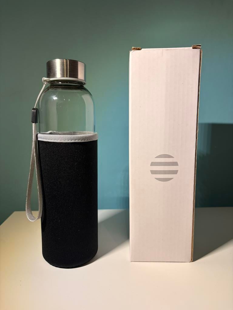Gourde en verre 500ml + housse protection, Ophalen of Verzenden, Nieuw