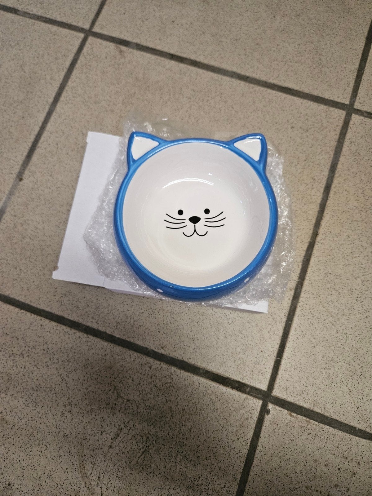 keramische voerbak kattenhoofd, Verzenden, Nieuw