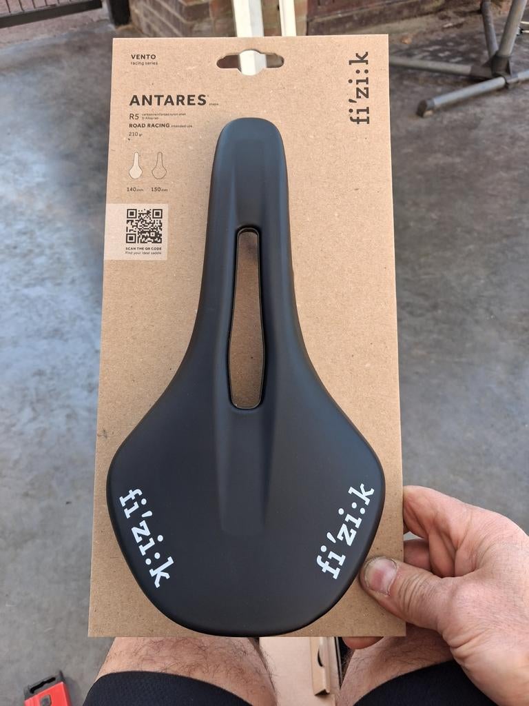 Fizik vento antares R5 140mm, Fietsen en Brommers, Fietsonderdelen, Ophalen of Verzenden, Zadel