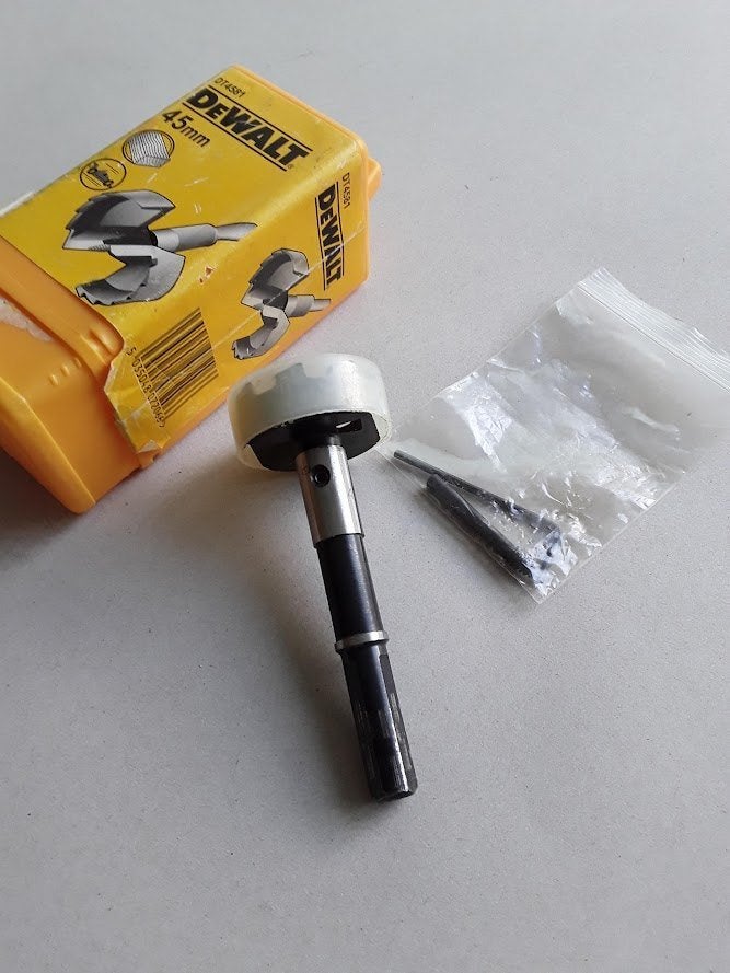 Dewalt Cilinderkopboor dia.45mm in prima staat, Ophalen of Verzenden, Zo goed als nieuw, Snijgereedschap, DeWalt