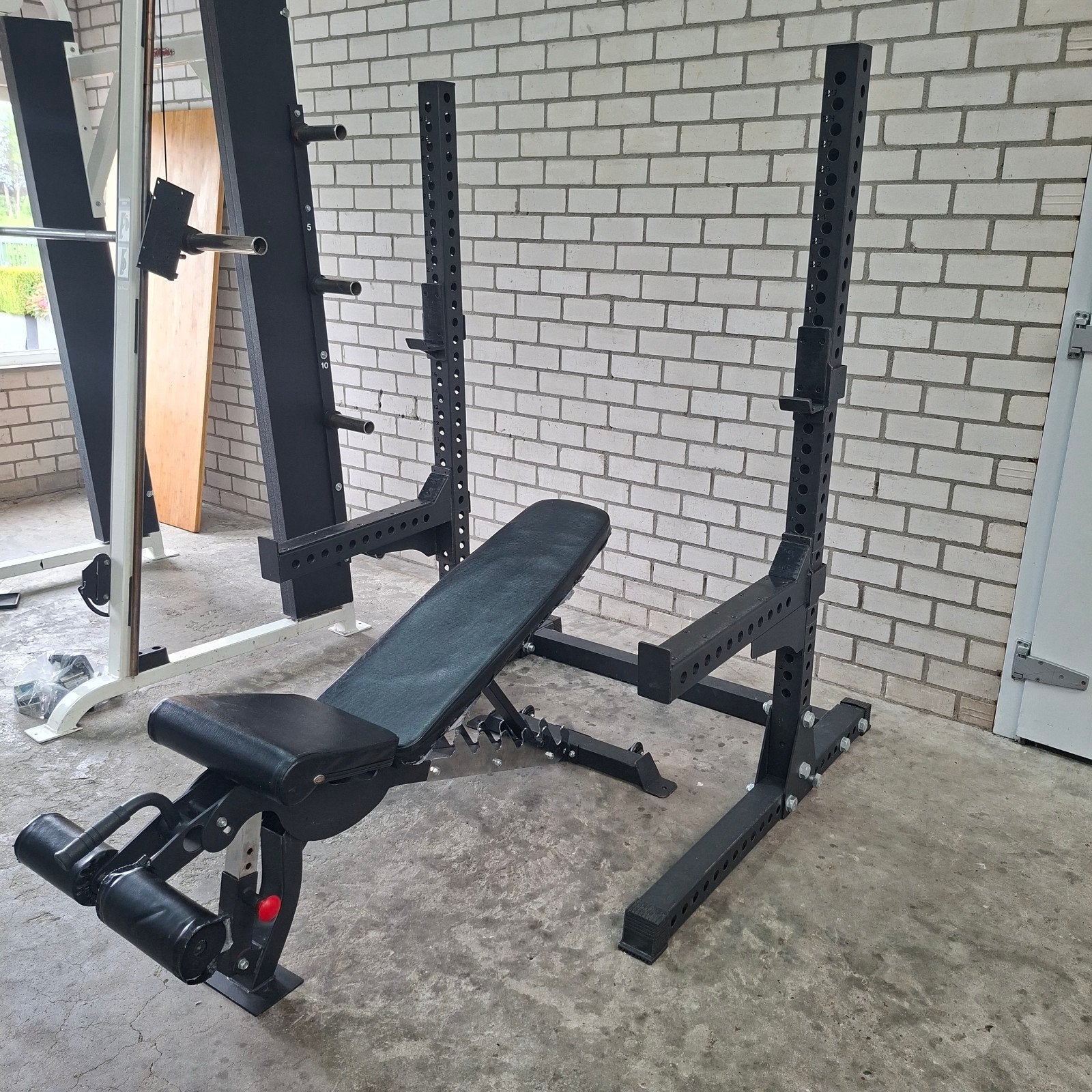 Squat Rack Met Verstelbare Spotterarmen En J Hooks, Enlèvement