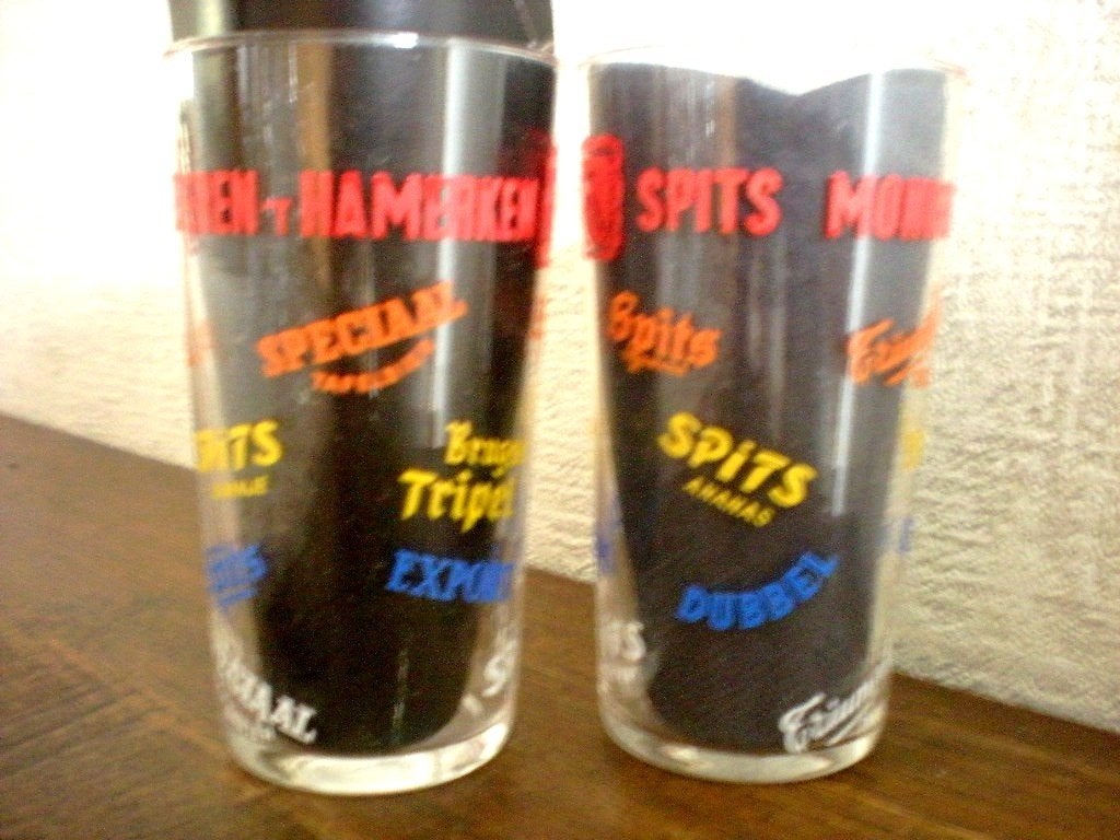 't Hamerken Reclameglas, Verzamelen, Ophalen of Verzenden, Zo goed als nieuw, Glas of Glazen