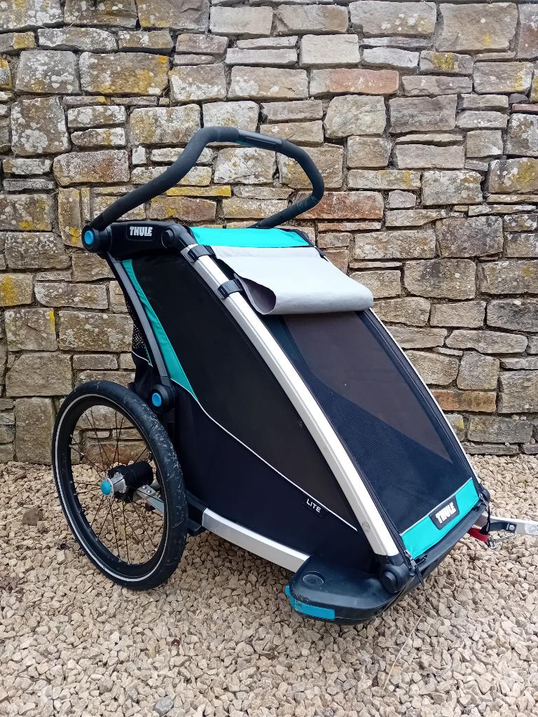 Remorque vélo Thule Lite 1, Vélos & Vélomoteurs, Accessoires vélo | Remorques, Utilisé, Remorque pour enfant, 20 à 40 kg, Suspension