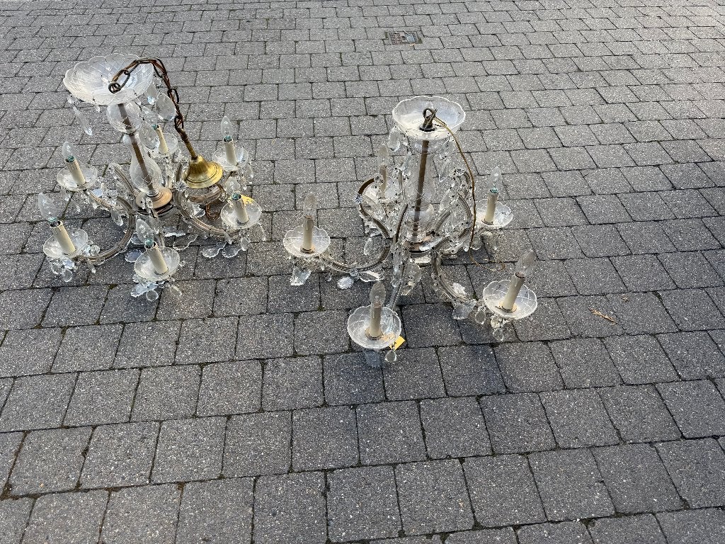 lustres en cristal, Enlèvement, Utilisé, Verre