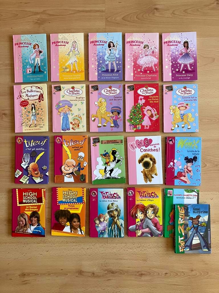 Livres enfants bibliothèque rose : Titeuf, High School …, Enlèvement ou Envoi, Comme neuf