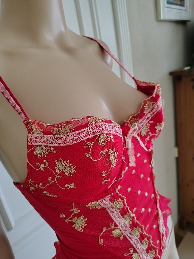 Nieuw Corsetje bh, Verzenden, Rood, BH