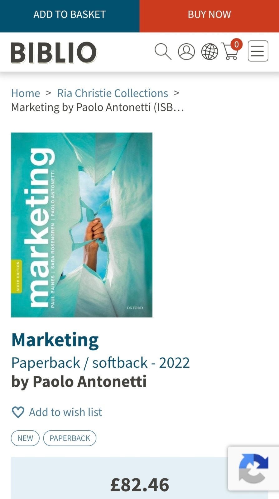 Livre de marketing (6e édition), Tickets & Billets