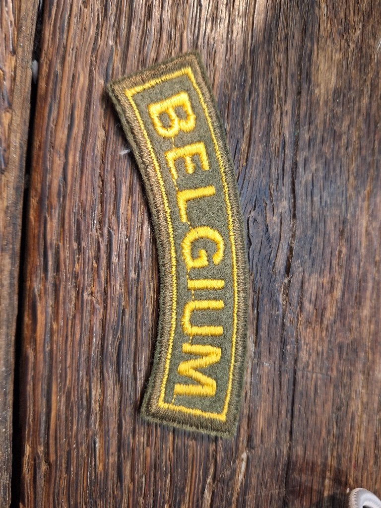 geborduurde patch Belgium, WO2, Ophalen of Verzenden, Landmacht, Embleem of Badge