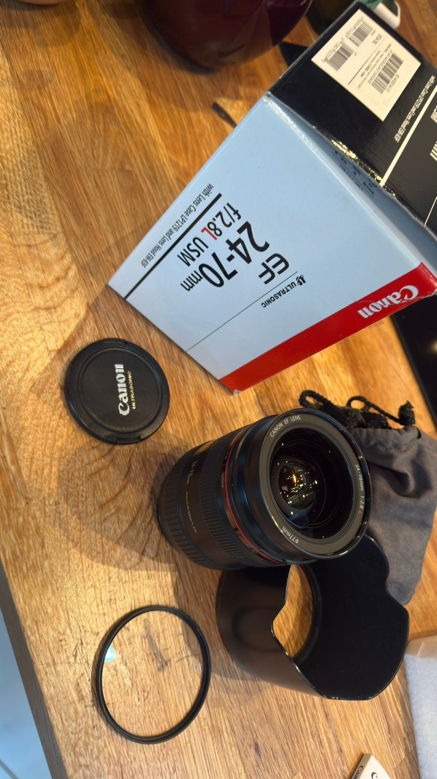 Canon lens 24-70 mm. 2.8L usm., Enlèvement, Comme neuf, Canon