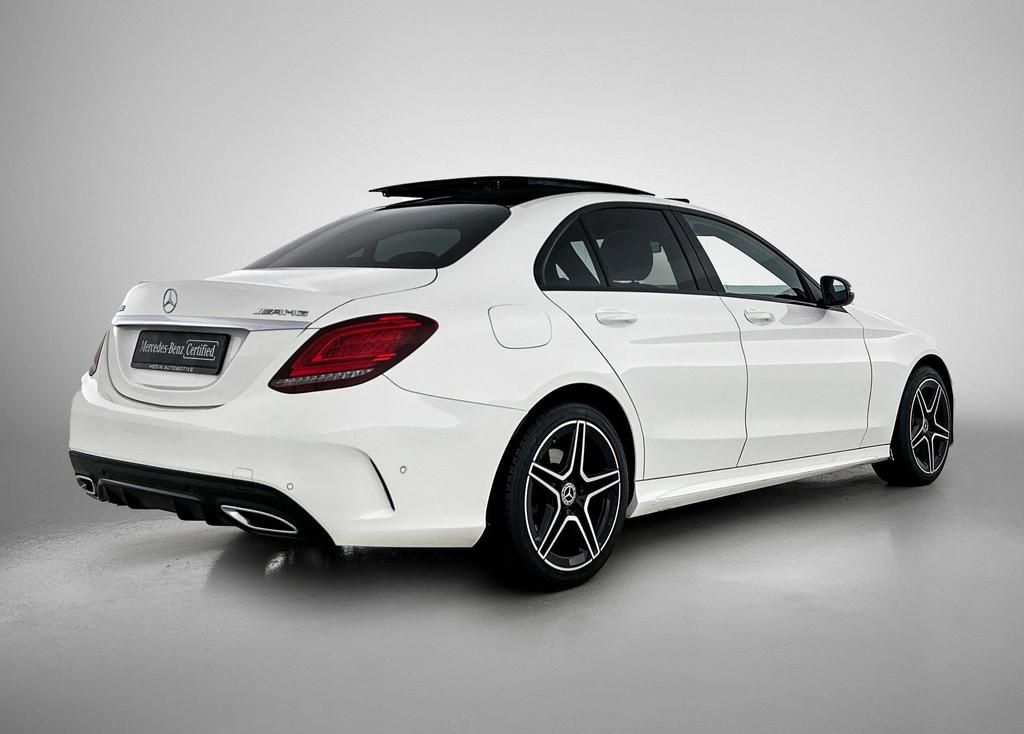 Mercedes-Benz C-Klasse 200 D Berline AMG Line | Panoramisch, Auto's, Automaat, 4 deurs, 4 cilinders, Wit