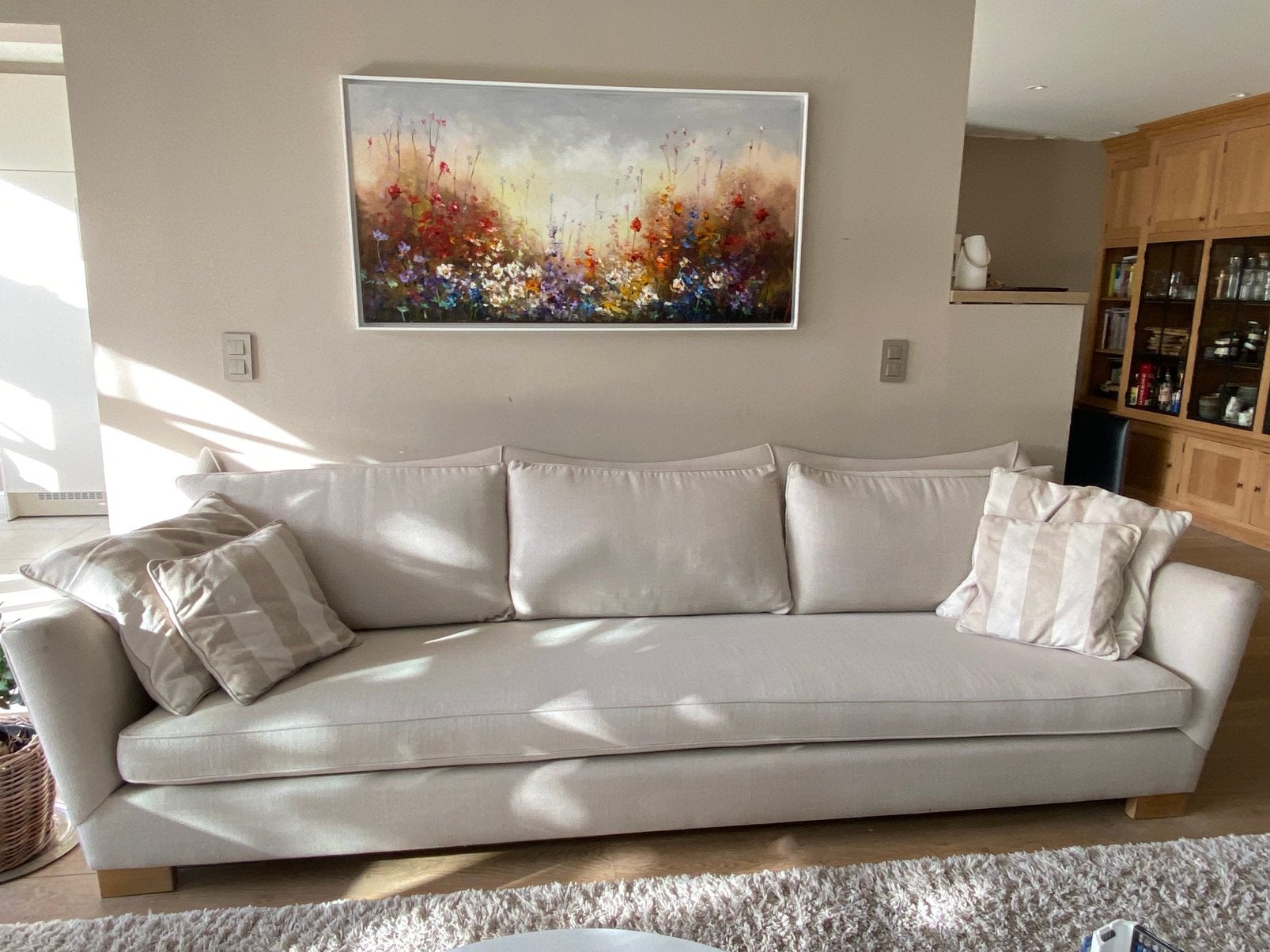 Zetel Canape Glitter 300/100, 75 à 100 cm, 300 cm ou plus, Quatre personnes ou plus, Banc droit
