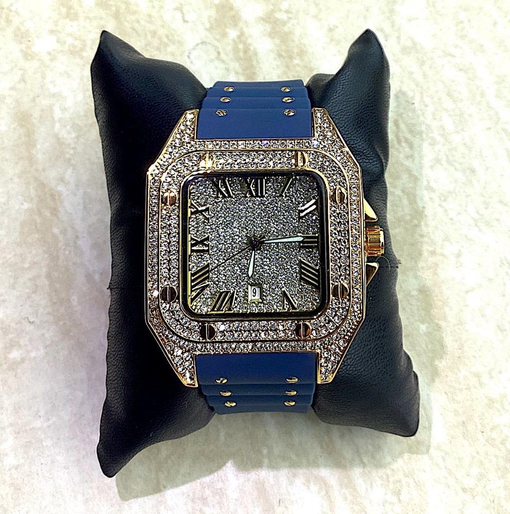 Te koop horloge model Cartier Santos, Overige merken, Staal, Polshorloge, Overige materialen