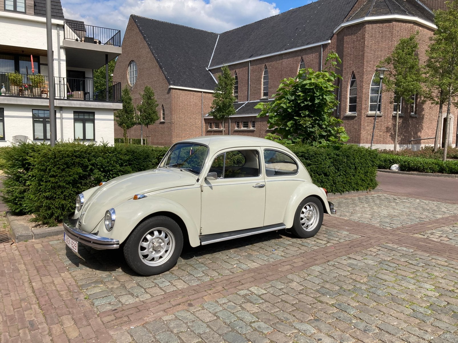 Volkswagen kever ‘67, Auto's, Zwart, Volkswagen, Beige, Handgeschakeld