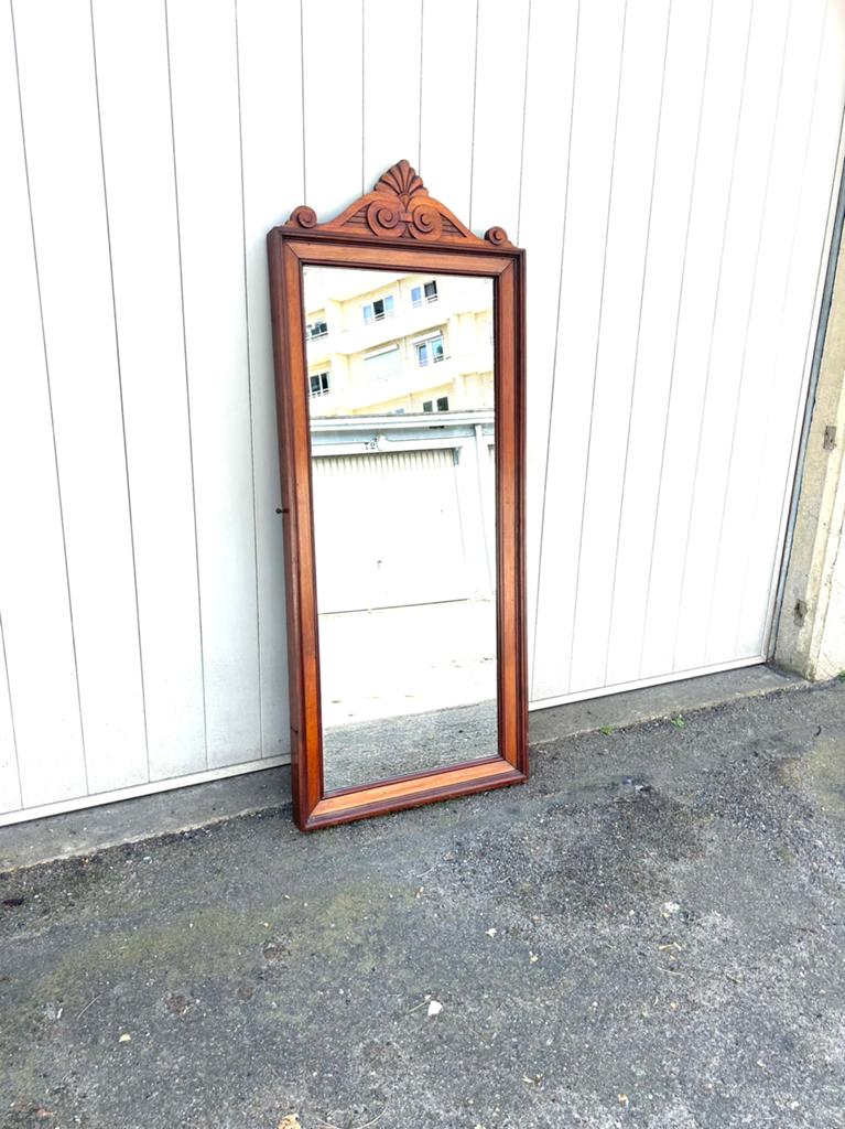 Grote vintage spiegel 137 x 65 cm, Antiek en Kunst, Ophalen