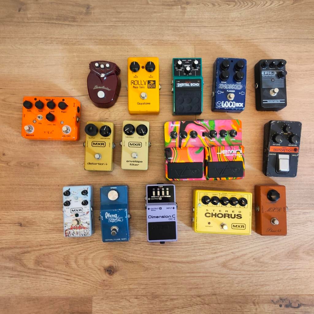 Uitdunning Effecten - Ibanez, MXR, Boss, en meer!, Muziek en Instrumenten, Effecten, Zo goed als nieuw, Chorus, Delay of Echo