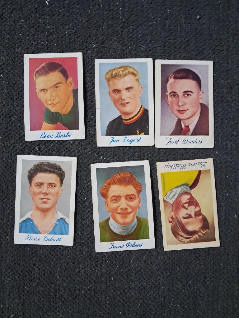 6 prentjes wielrenners cichorei de beukelaar, Envoi, Utilisé, Gravure