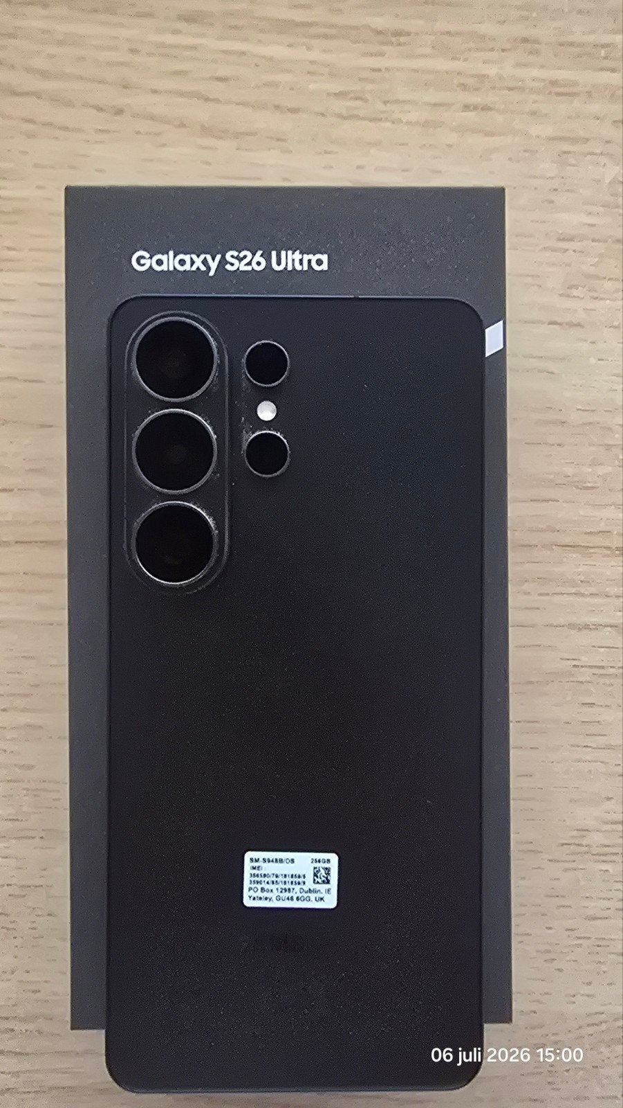 Samsung S26 Ultra, 256 GB op 12 mei gekookt, Ophalen of Verzenden, Samsung