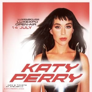 Ticket katy perry 14/07 Luxembourg, Tickets en Kaartjes, Concerten | Overige, Eén persoon, Juli