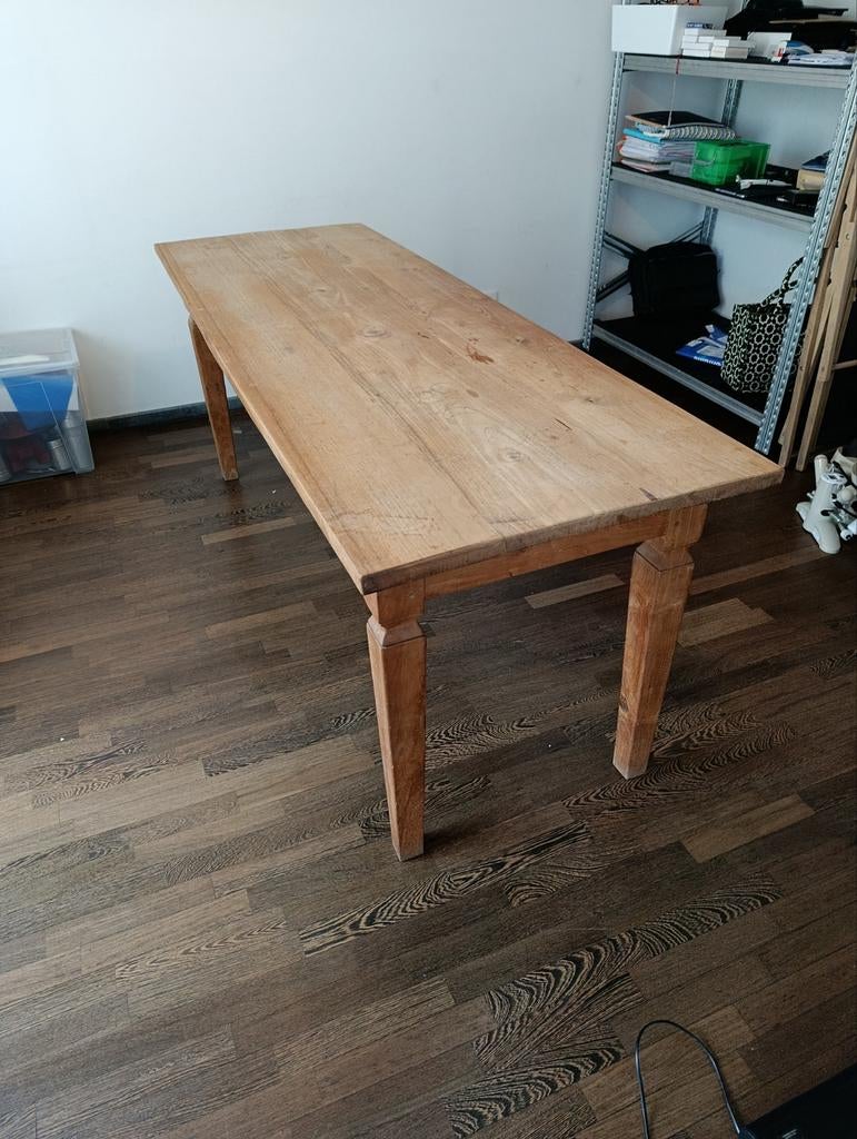Massieve houten tafel – 2m x 70cm, Huis en Inrichting, Ophalen