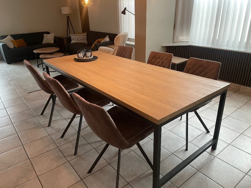 Eetkamerstoelen 6 stuks, Huis en Inrichting, Ophalen, Zo goed als nieuw, Metaal, Vijf, Zes of meer stoelen