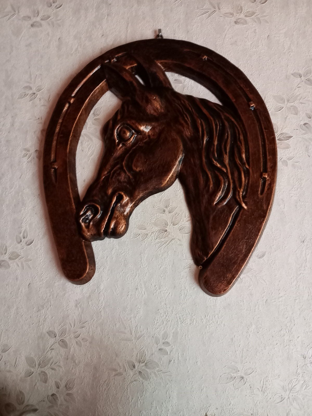 paardenhoofd in een hoefijzer, Enlèvement, Brun