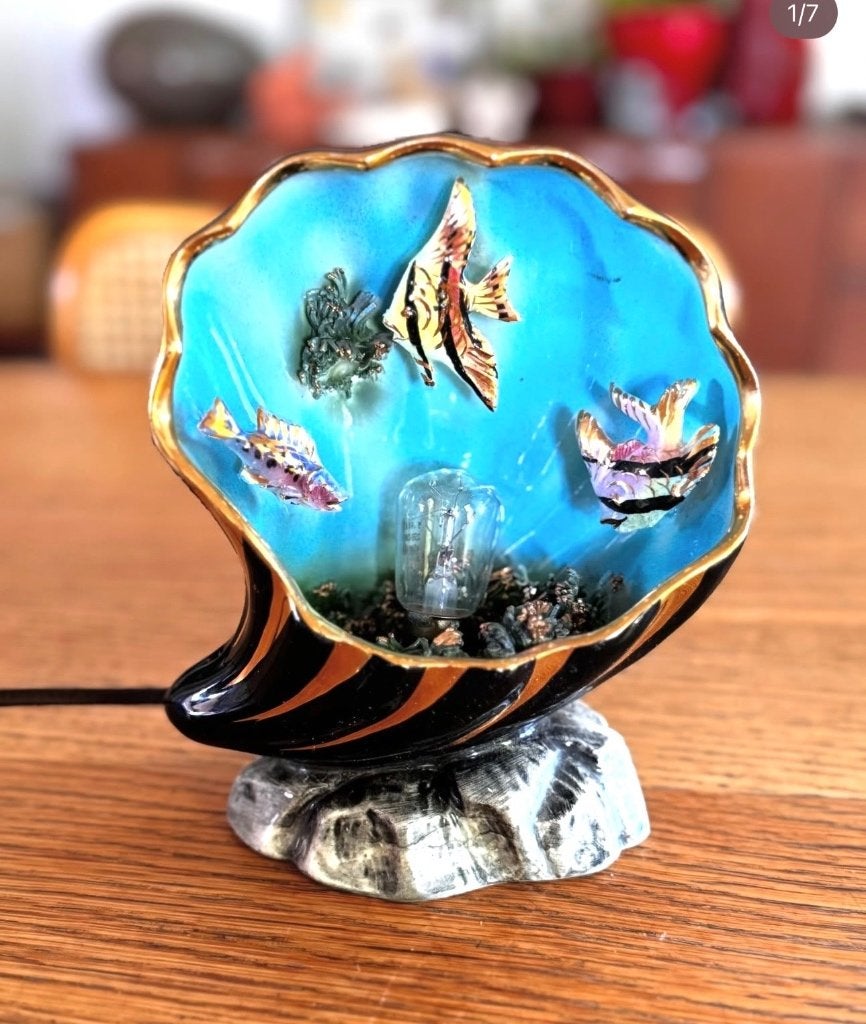 Lampe à poisson en céramique Vallauris, Enlèvement ou Envoi
