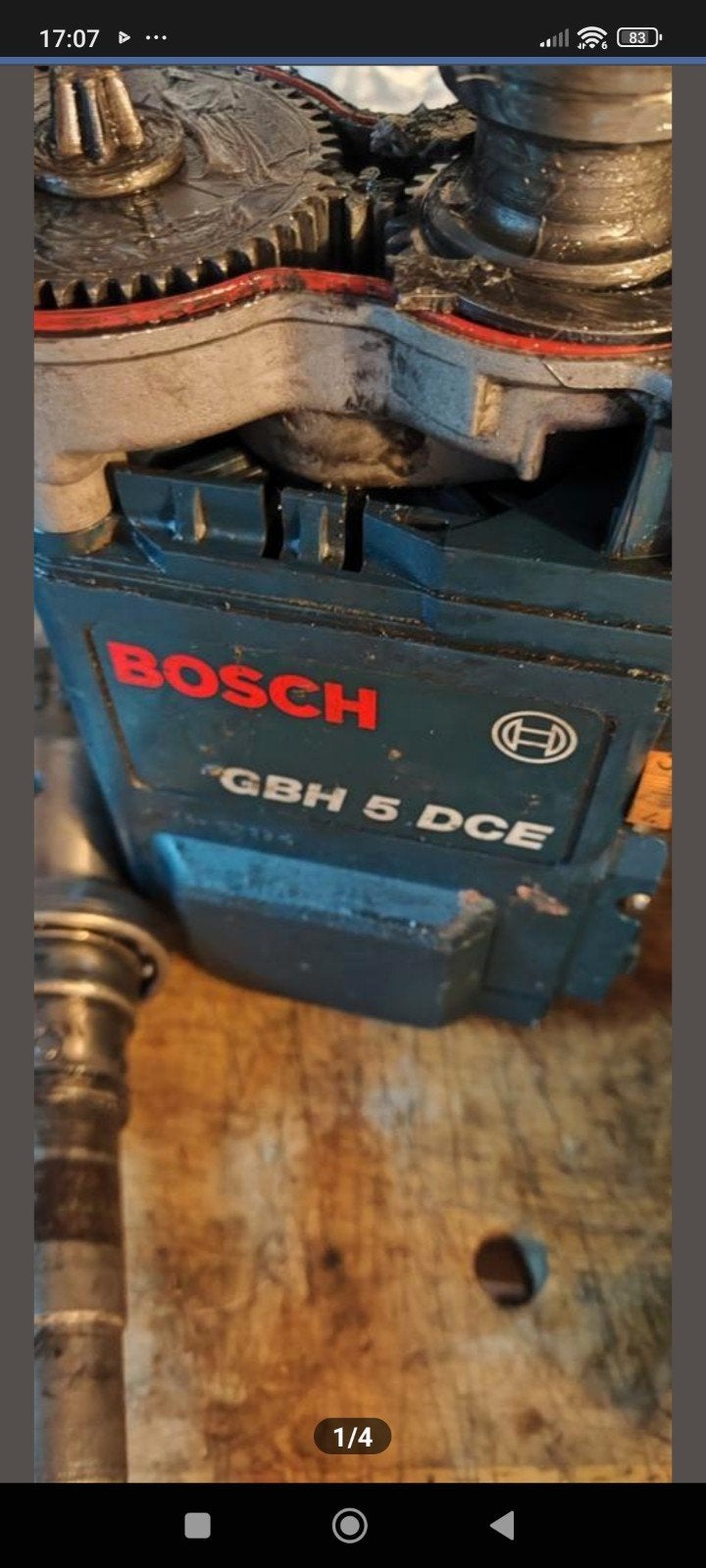 Marteau piqueur Bosch GBH 5 DCE pour pièces, Enlèvement, Utilisé