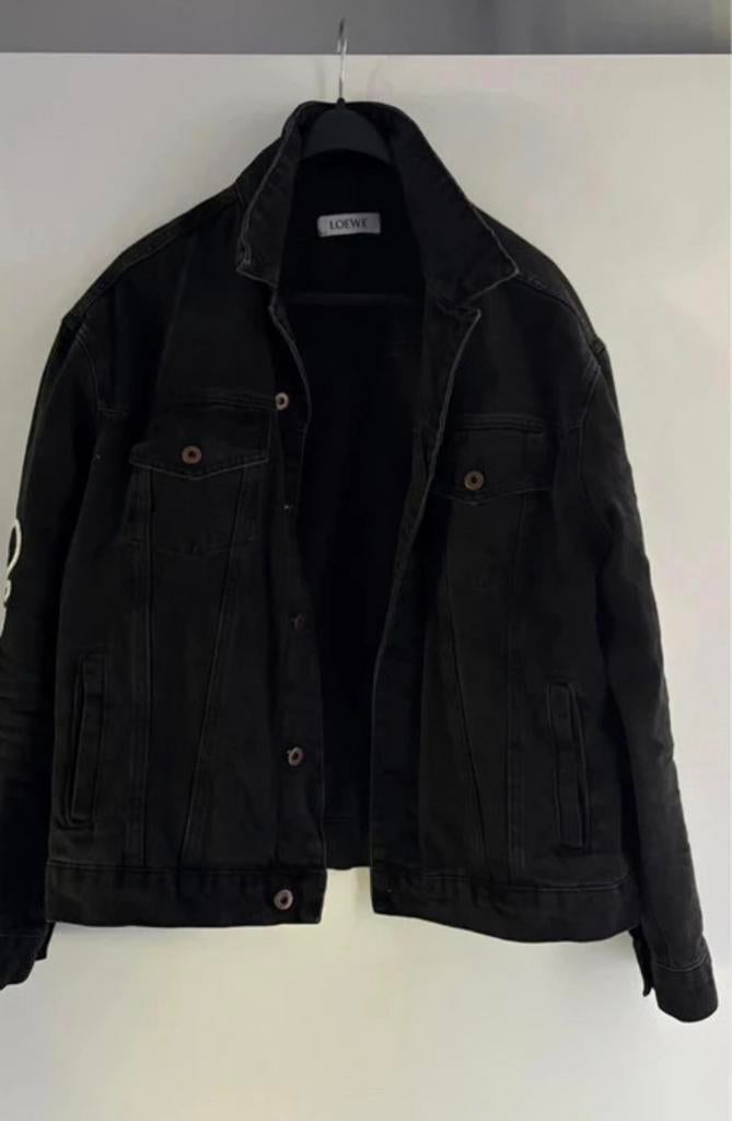 Loewe zwarte jeans jacket L, Envoi, Comme neuf
