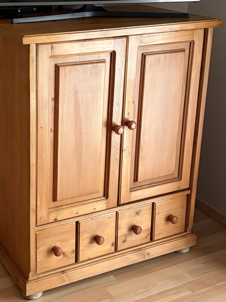 meuble TV, Maison & Meubles, Enlèvement, Utilisé, Pin