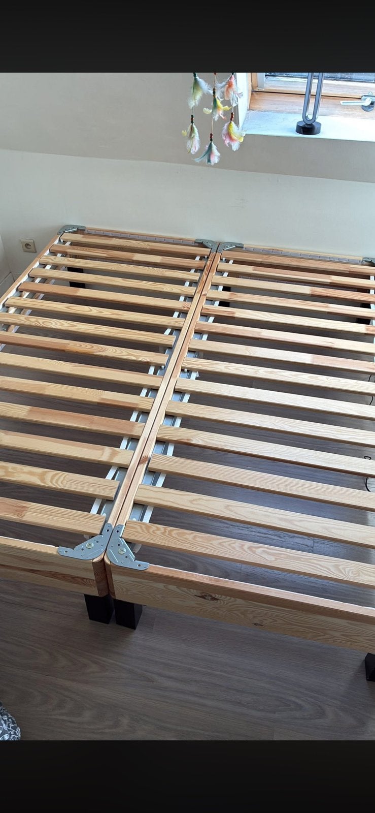 2x enkel bed, of te plaatsen als dubbel, Ophalen, Zo goed als nieuw