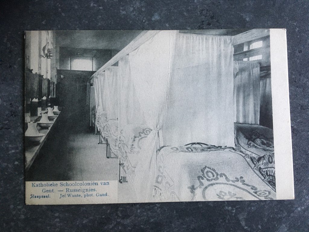 postkaart Rozenaken - Katholieke Schoolcoloniën van Gent, Verzamelen, Ophalen of Verzenden, Oost-Vlaanderen