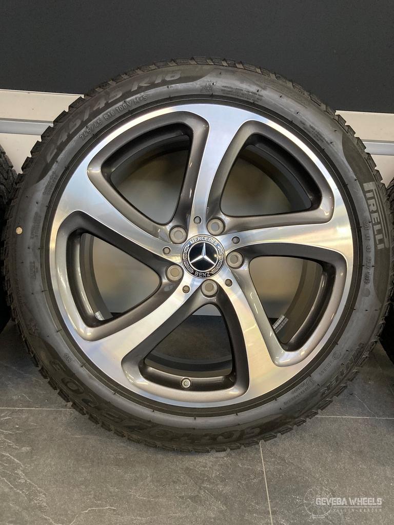 18” originele Mercedes E W213 velgen + winterbanden breedset, Auto-onderdelen, 18 inch, -, -, Banden en Velgen