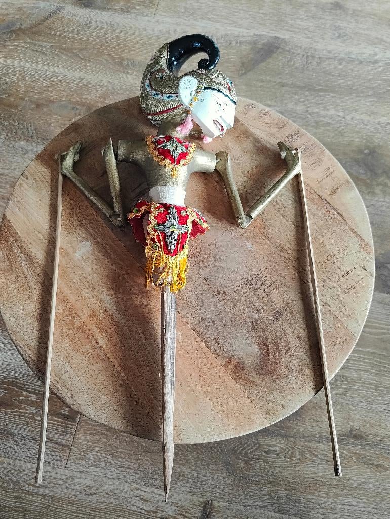 Traditionele Indonesische Wayang Golek pop, Ophalen of Verzenden