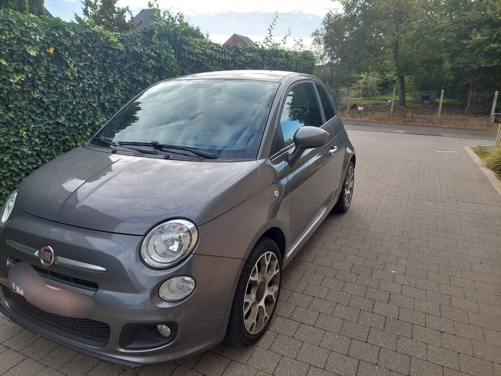 Fiat 500 sport, Auto's, Leder, Handgeschakeld, Grijs, Particulier