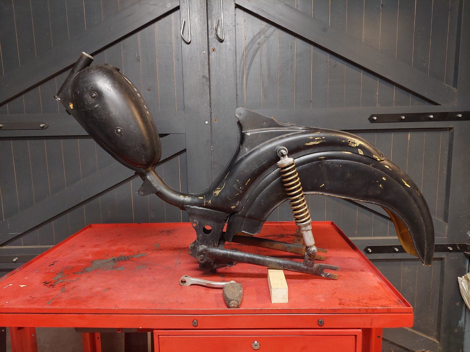 Union Sport-O-Matic 1964 frame met tank, Ophalen, Frame