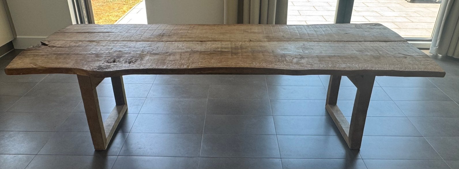 Magnifique table de salle à manger en véritable chêne massif, Maison & Meubles, Tables | Tables à manger, Enlèvement, Comme neuf