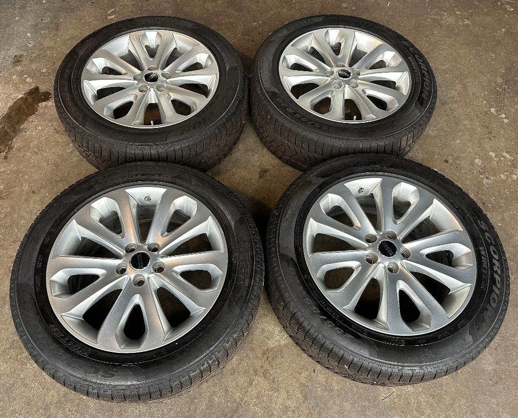 20 inch Range Rover Sport L494 L405 Velgen + Winterbanden, Enlèvement, Utilisé, Land Rover