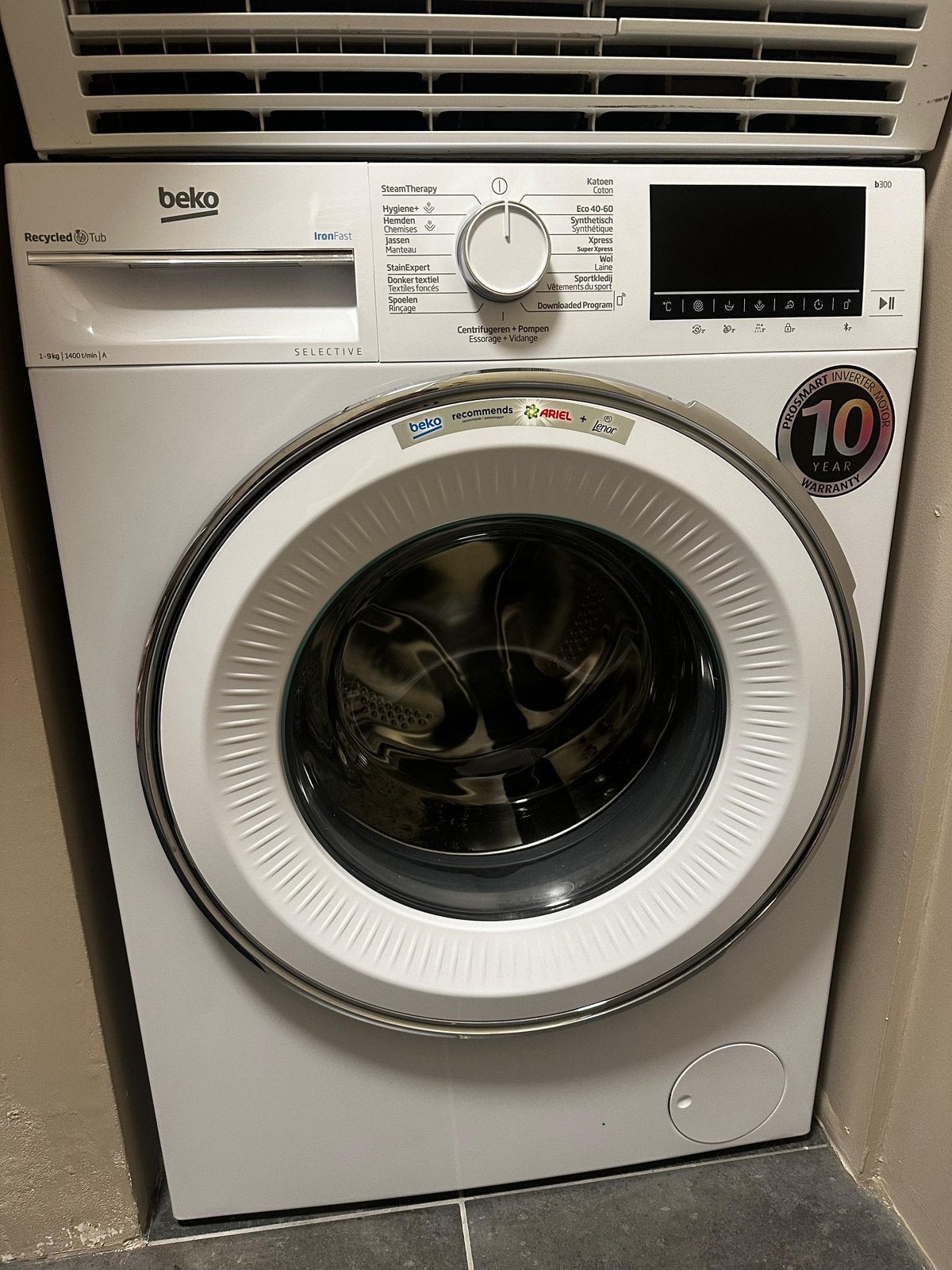 Beko b300 9kg wasmachine, Electroménager, Lave-linge, Comme neuf, Enlèvement