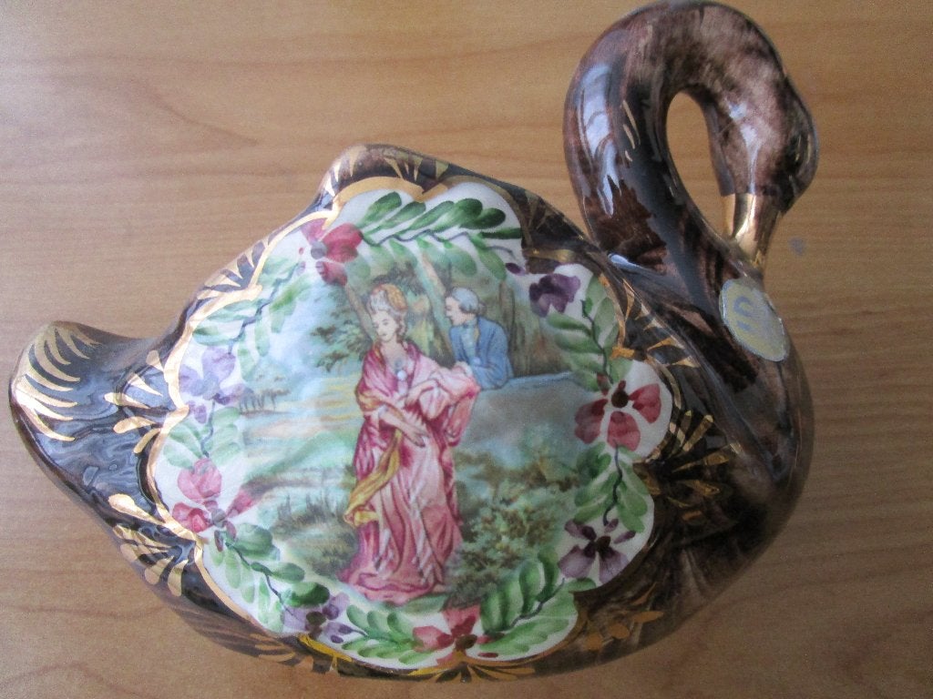 porseleinen zwaan H.Bequet, Antiek en Kunst, Ophalen