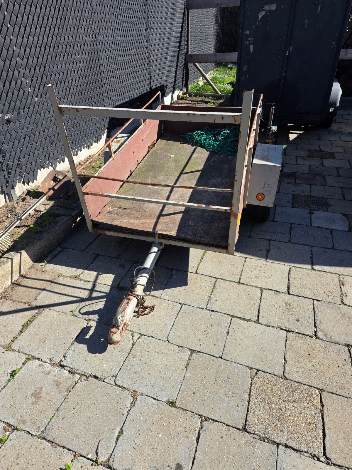 kleine aanhangwagen, Ophalen, Gebruikt