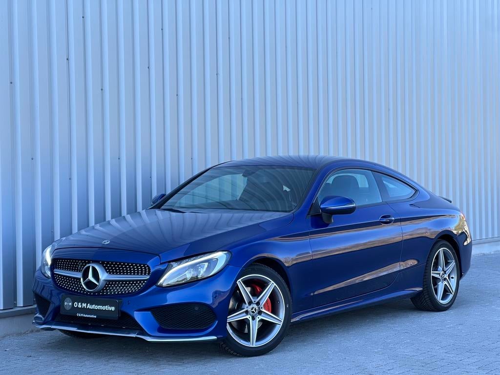 Mercedes C180 Coupe W205 2017 benzine AMG/Xenon/Leder, Autos, Cuir, Euro 6, Entreprise, Entretenue par le concessionnaire